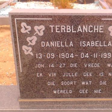 TERBLANCHE Daniella Isabella 1904-1994 