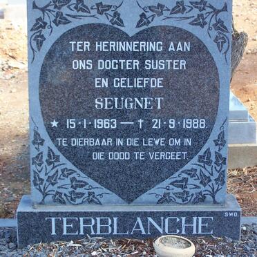 TERBLANCHE Seugnet 1963-1988
