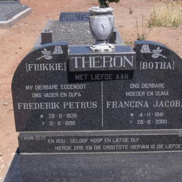 THERON Frederik Petrus 1939-1996 &amp; Francina Jacoba 1941-2000