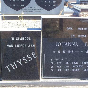 THYSSE Johanna Eliza 1918-1996