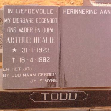 TODD Arthur Healie 1923-1982