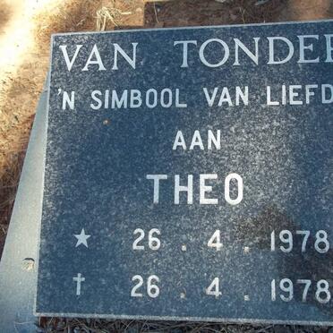 TONDER Theo, van 1978-1978