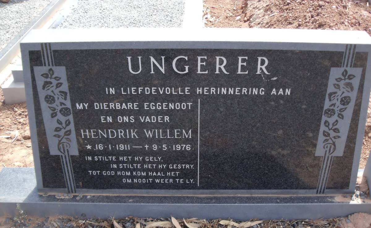 UNGERER Hendrik Willem 1911-1976