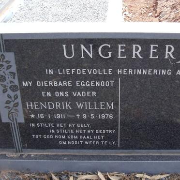 UNGERER Hendrik Willem 1911-1976