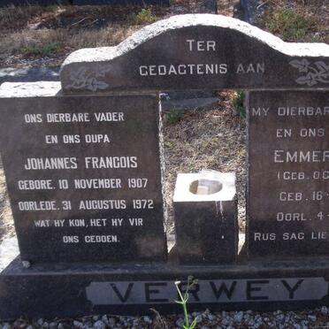VERWEY Johannes Francois 1907-1972 &amp; Emmerentia O'CONNELL 1915-1964
