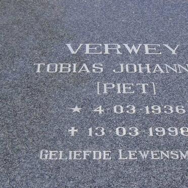 VERWEY Tobias Johannes 1936-1998