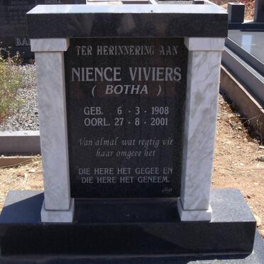 VIVIERS Nience nee BOTHA 1908-2001