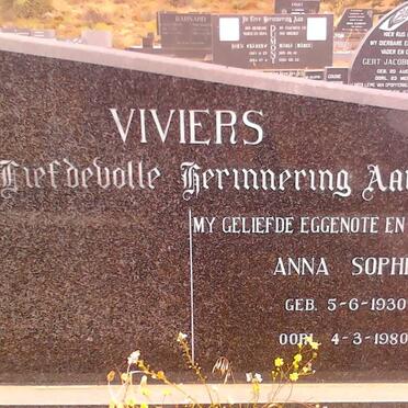 VIVIERS Anna Sophia 1930-1980