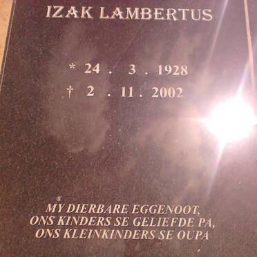 VOS Izak Lambertus 1928-2002