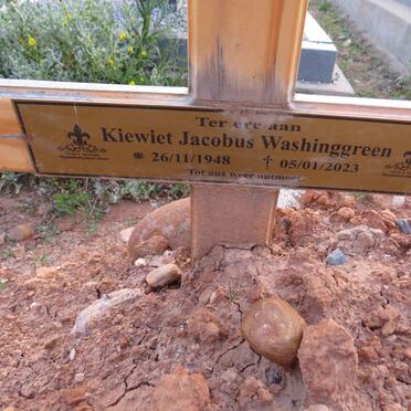 WASHINGGREEN Kiewiet Jacobus 1948-2023