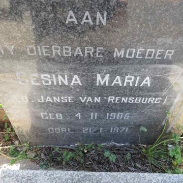 WALKER Gesina Maria nee JANSE VAN RENSBURG 1905-1971_1
