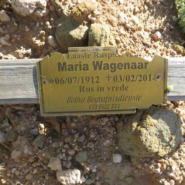 WAGENAAR Maria 1912-2014