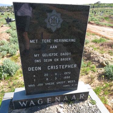 WAGENAAR Deon Cristepher 1970-1998