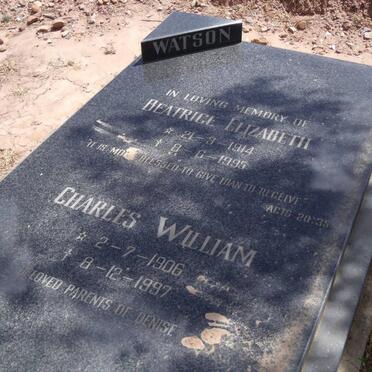 WATSON Charles William 1906-1997 &amp; Beatrice Elizabeth 1914-1995