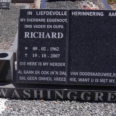 WASHINGGREEN Richard 1962-2007