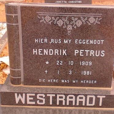 WESTRAADT Hendrik Petrus 1909-1981