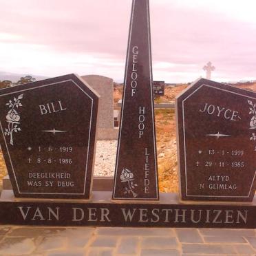 WESTHUIZEN Bill, van der 1919-1986 &amp; Joyce 1919-1985