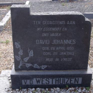 WESTHUIZEN David Johannes, van der 1895-1963