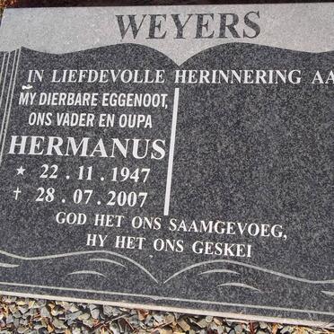 WEYERS Hermanus 1947-2007
