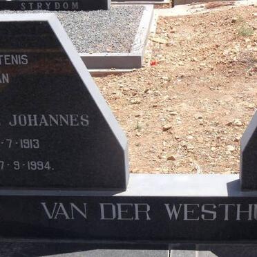 WESTHUIZEN Christoffel Johannes, van der 1913-1994 &amp; Esme LATEGAN 1915-1991