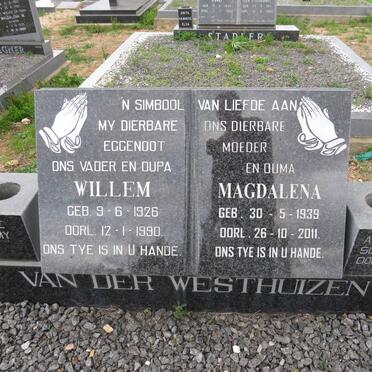 WESTHUIZEN Willem, van der 1926-1990 & Magdalena 1939-2011