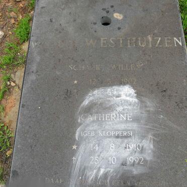WESTHUIZEN Schalk Willem, van der 1902-1991 & Catherine KLOPPERS 1910-1992_1