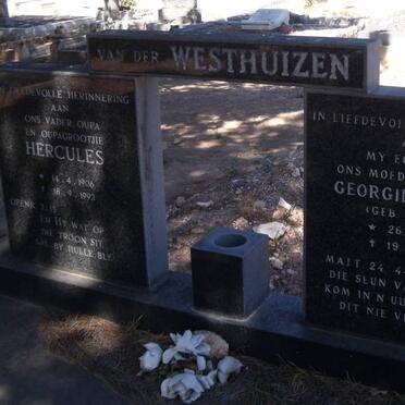 WESTHUIZEN Hercules, van der 1906-1993 &amp; Georgina Eliza OLIVIER 1910-1978