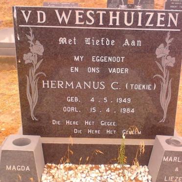 WESTHUIZEN Hermanus C., van der 1949-1984