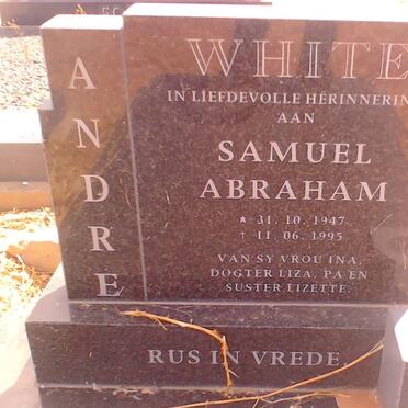 WHITE Samuel Abraham 1947-1995