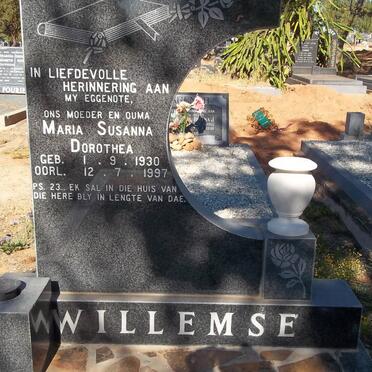 WILLEMSE Maria Susanna Dorothea 1930-1997