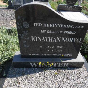 WINSTER Jonathan Norval 1967-2010