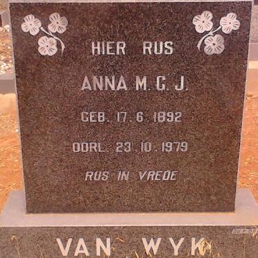 WYK Anna M.G.J., van 1892-1979