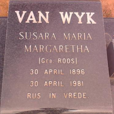 WYK Susara Maria Margaretha, van nee ROOS 1896-1981