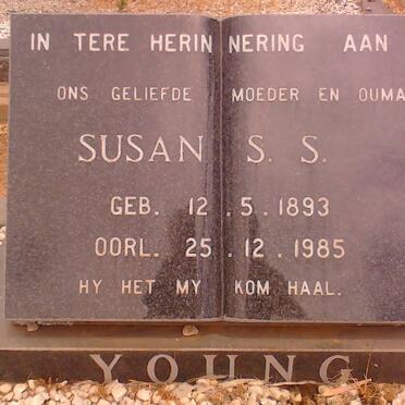 YOUNG Susan S.S. 1893-1985