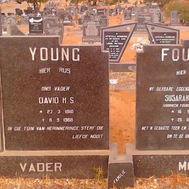 YOUNG David H.S. 1910-1968 &amp; FOURIE Susanna Maria formerly YOUNG nee CRONJE 1910-1970