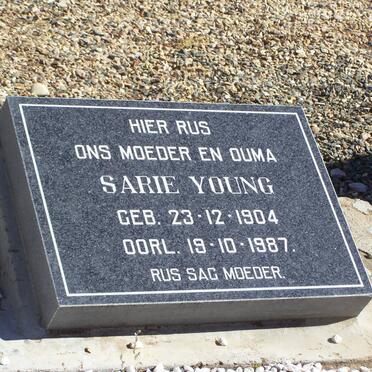 YOUNG Sarie 1904-1987