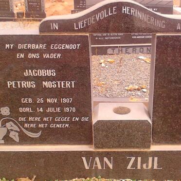 ZIJL Jacobus Petrus Mostert, van 1907-1970