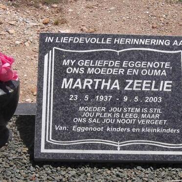 ZEELIE Martha 1937-2003