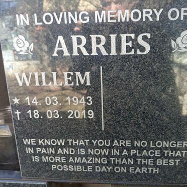 ARRIES WIllem 1943-2019