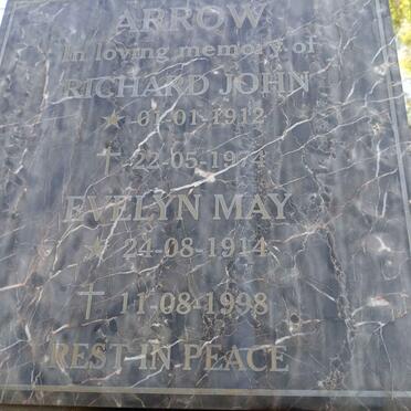 ARROW Richard John 1912-1974 & Evelyn May 1914-1998