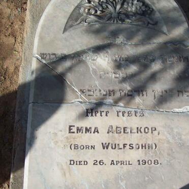 ABELKOP Emma nee WULFSOHN  -1908
