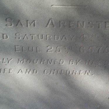 ARENSTEIN Sam   -1915