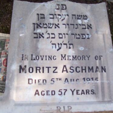 ASCHMAN Moritz  -1915 