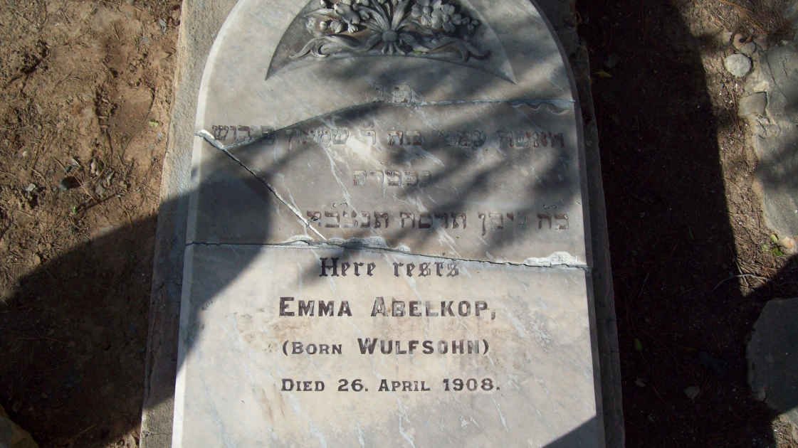 ABELKOP Emma nee WULFSOHN  -1908