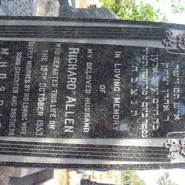 ALLEN Richard  -1953