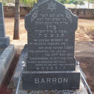 BARRON Louis  -1954
