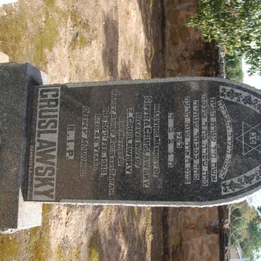 CRUSLAWSKY Siffra  -1918 