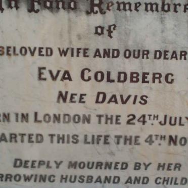 GOLDBERG Eva nee DAVIS  1881-1918