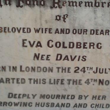 GOLDBERG Eva nee DAVIS  1881-1918