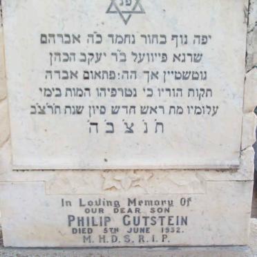 GUTSTEIN Philip  -1932